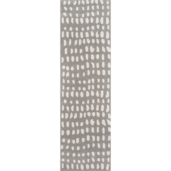 Delmar Boho Dots Hand-Tufted Wool Rug, Grey - Rugs - 3