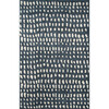 Delmar Boho Dots Hand-Tufted Wool Rug, Blue - Rugs - 1 - thumbnail