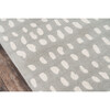 Delmar Boho Dots Hand-Tufted Wool Rug, Grey - Rugs - 5