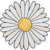 Daisy Hand-Hooked Rug, Ivory - Rugs - 1 - thumbnail