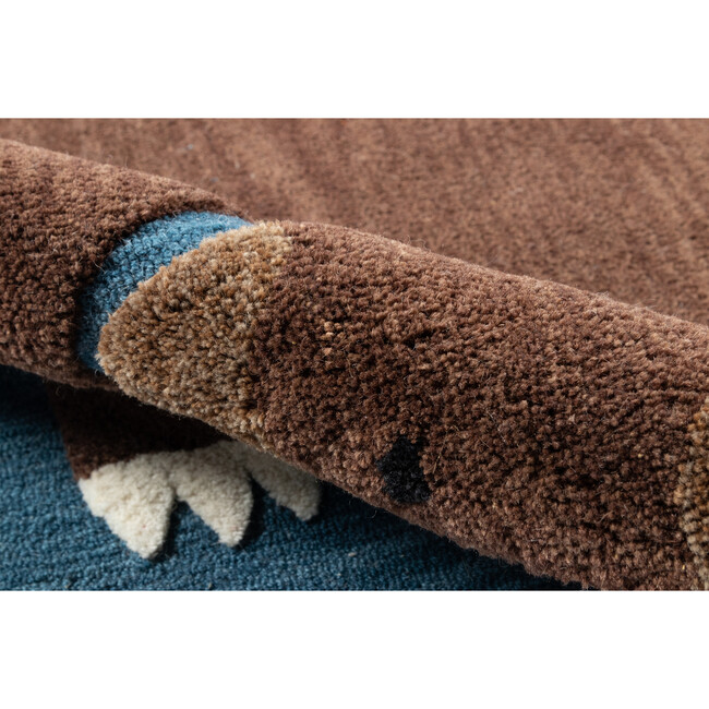 Atticus Teddy Hand-Tufted Wool Rug, Navy - Rugs - 3