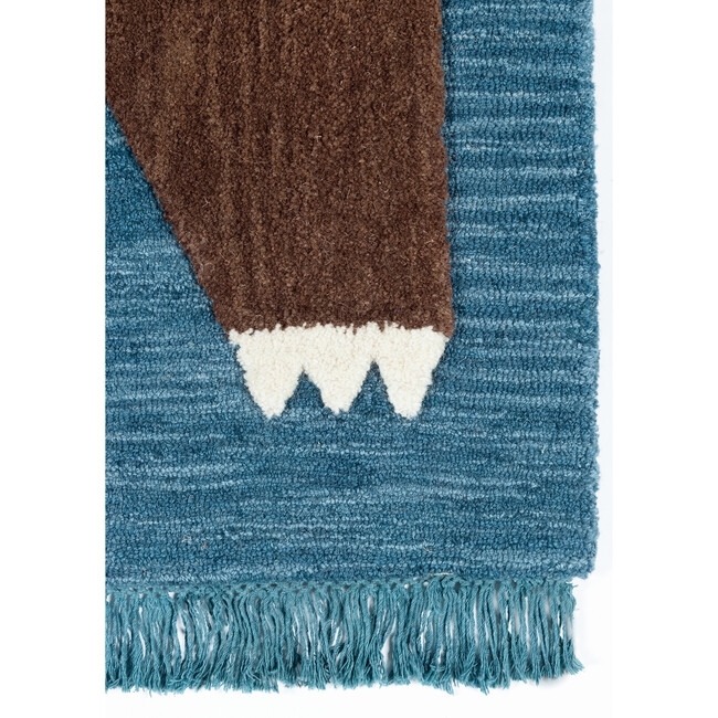 Atticus Teddy Hand-Tufted Wool Rug, Navy - Rugs - 4
