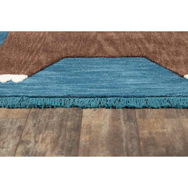 Atticus Teddy Hand-Tufted Wool Rug, Navy - Rugs - 5