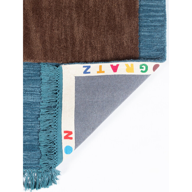 Atticus Teddy Hand-Tufted Wool Rug, Navy - Rugs - 6