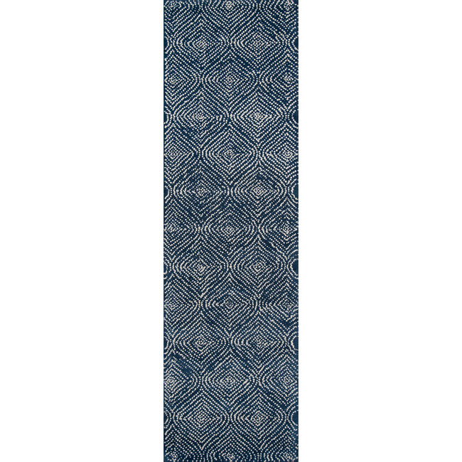 Roman Holiday Via del Corso Rug, Navy - Rugs - 3