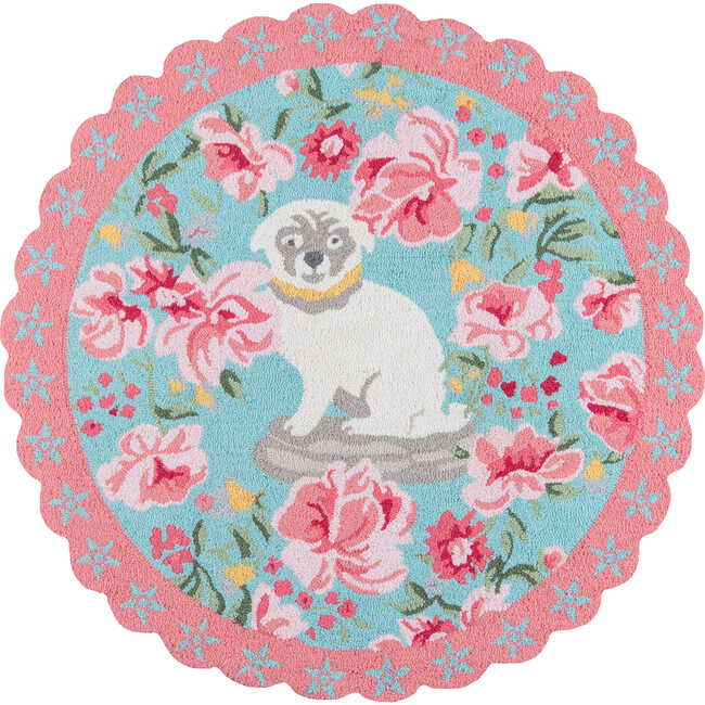 Petal Pup Scalloped Accent Rug, Multi - Rugs - 1