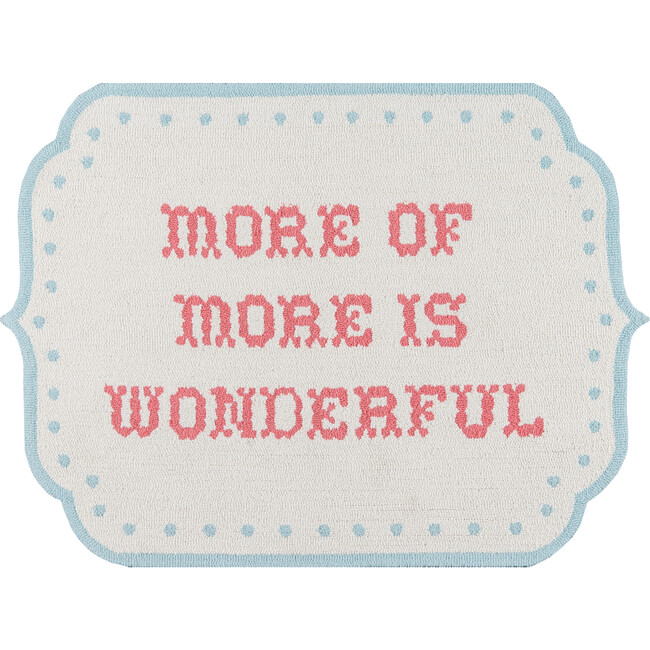 More of More Is Wonderful Accent Rug, Multi - Rugs - 1