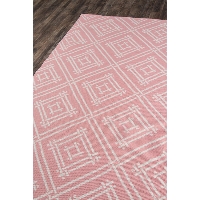 Palm Beach Everglades Club Flatweave Rug, Pink - Rugs - 8