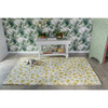 Under A Loggia Botanical Drift Rug, Gold - Rugs - 2