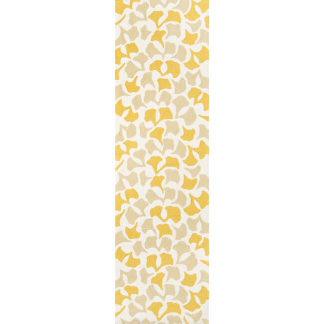 Under A Loggia Botanical Drift Rug, Gold - Rugs - 7