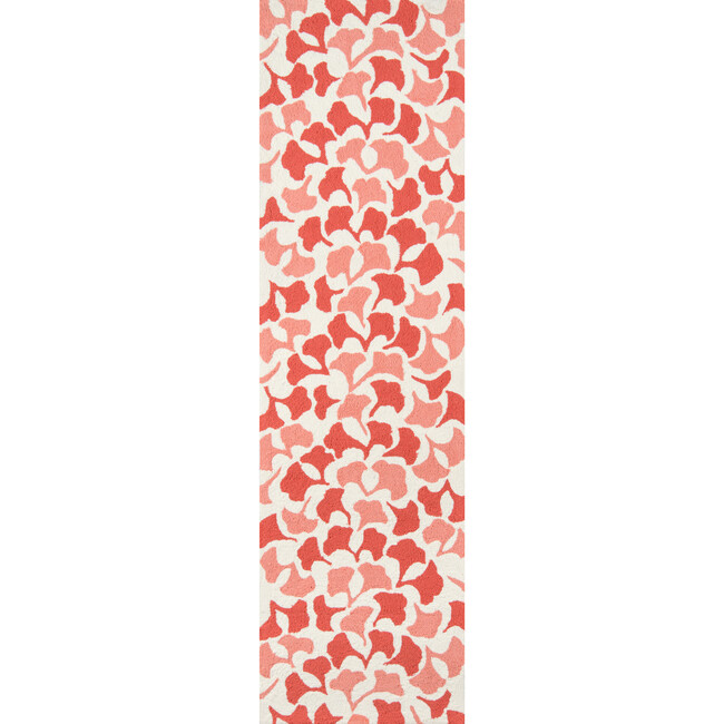 Under A Loggia Botanical Drift Rug, Red - Rugs - 3