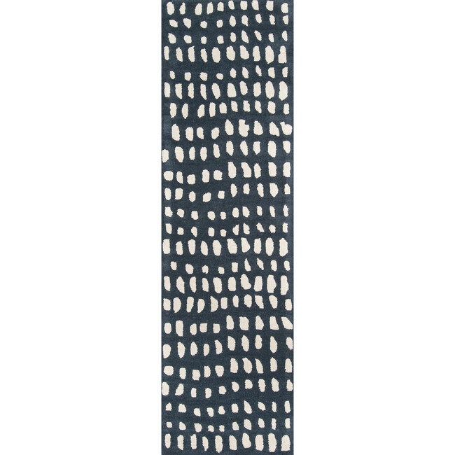Delmar Boho Dots Hand-Tufted Wool Rug, Blue - Rugs - 4