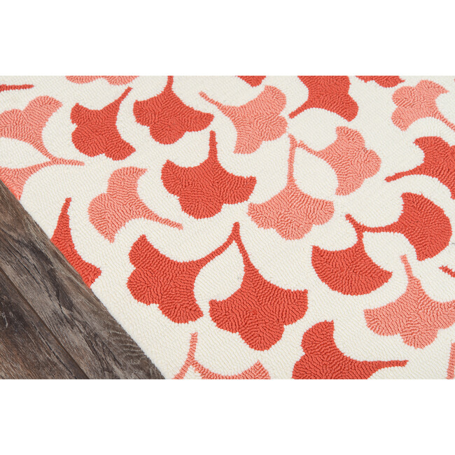 Under A Loggia Botanical Drift Rug, Red - Rugs - 5