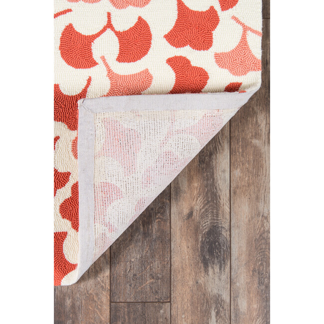 Under A Loggia Botanical Drift Rug, Red - Rugs - 6