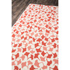 Under A Loggia Botanical Drift Rug, Red - Rugs - 7