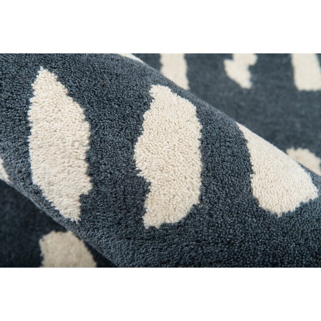 Delmar Boho Dots Hand-Tufted Wool Rug, Blue - Rugs - 5