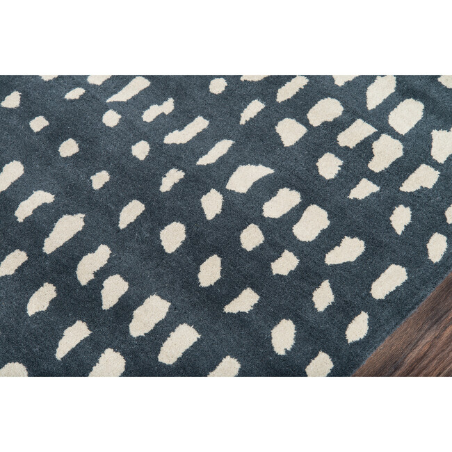 Delmar Boho Dots Hand-Tufted Wool Rug, Blue - Rugs - 6