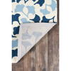 Under A Loggia Botanical Drift Rug, Blue - Rugs - 6