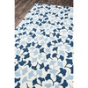 Under A Loggia Botanical Drift Rug, Blue - Rugs - 7