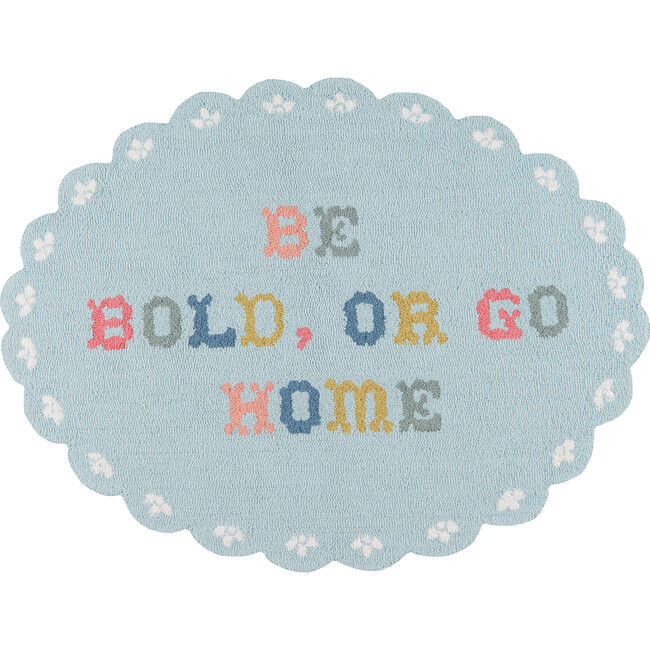 Be Bold or Go Home Accent Rug, Multi