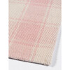 Marlborough Charles Plaid Handwoven Wool Rug, Pink - Rugs - 5