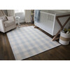 Marlborough Charles Plaid Handwoven Wool Rug, Light Blue - Rugs - 2