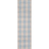 Marlborough Charles Plaid Handwoven Wool Rug, Light Blue - Rugs - 3