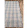 Marlborough Charles Plaid Handwoven Wool Rug, Light Blue - Rugs - 6