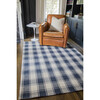 Marlborough Charles Plaid Handwoven Wool Rug, Navy - Rugs - 2