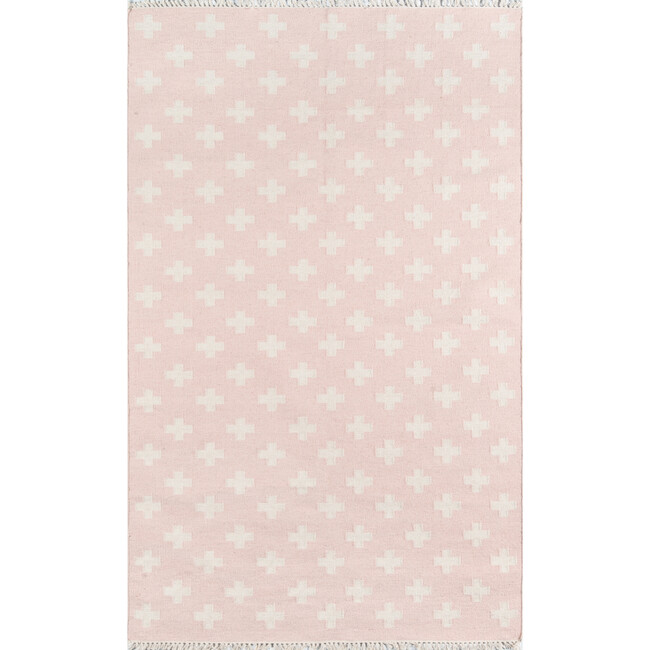 Topanga Lucille Handwoven Wool Rug, Pink