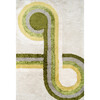 Retro Bullseye Hand-Tufted Rug, Green - Rugs - 1 - thumbnail
