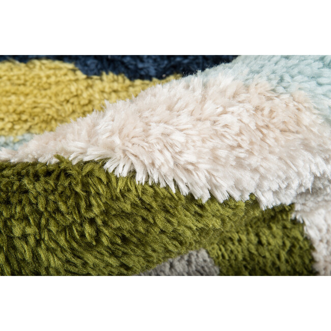 Retro Wave Hand-Tufted Rug, Green Multi - Rugs - 4