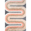 Retro Wave Hand-Tufted Rug, Pastel - Rugs - 1 - thumbnail