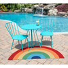 Rainbow Half Moon Hand-Hooked Rug, Multi - Rugs - 2