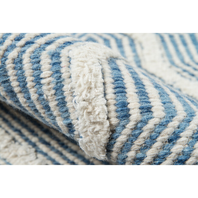 Langdon Prince Handwoven Wool Rug, Blue