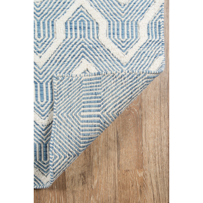 Langdon Prince Handwoven Wool Rug, Blue - Rugs - 4