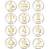 Zodiac Tag, White and Gold - Pet ID Tags - 1 - thumbnail