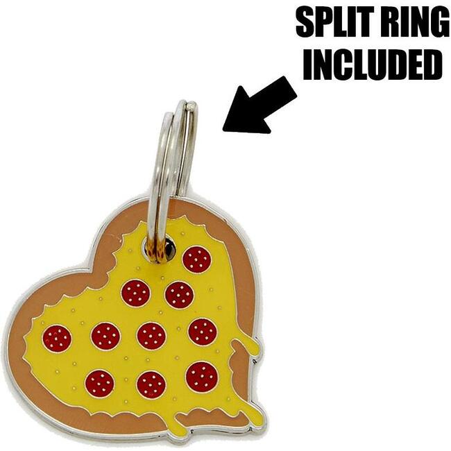 Pizza My Heart Tag, Multi - Pet ID Tags - 3