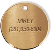 Cute but Psycho Tag, White and Gold - Pet ID Tags - 2 - thumbnail