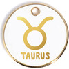Zodiac Tag, White and Gold - Pet ID Tags - 6