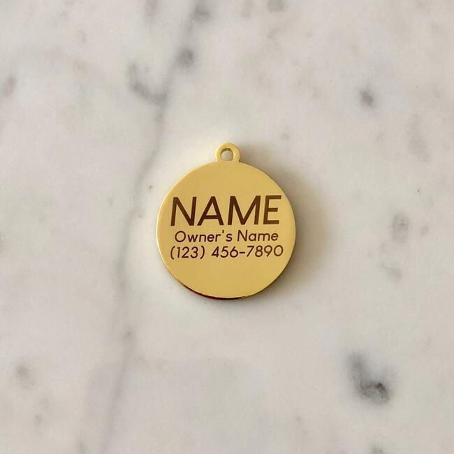 Treat Yo Self Pet ID Tag, White - Pet ID Tags - 4