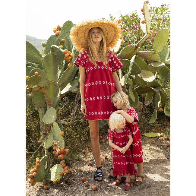 Kid's Kaftan, Red - Dresses - 3