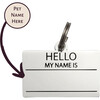 Hello My Name is Pet ID Tag, Silver - Pet ID Tags - 1 - thumbnail