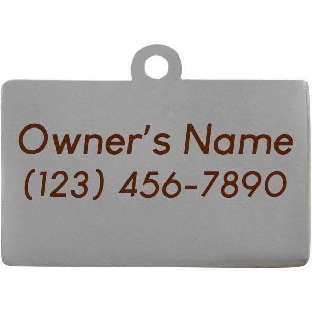 Hello My Name is Pet ID Tag, Silver - Pet ID Tags - 3