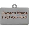 Hello My Name is Pet ID Tag, Silver - Pet ID Tags - 3 - thumbnail
