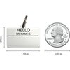 Hello My Name is Pet ID Tag, Silver - Pet ID Tags - 4