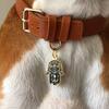 Hamsa Pet ID Tag, Black and Gold - Pet ID Tags - 3