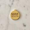 Hamsa Pet ID Tag, Black and Gold - Pet ID Tags - 5