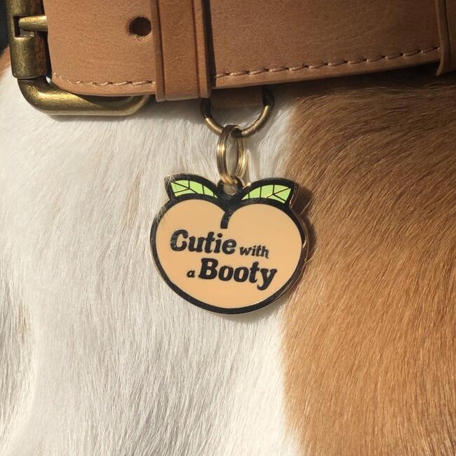 Cutie with a Booty Pet ID Tag - Pet ID Tags - 2
