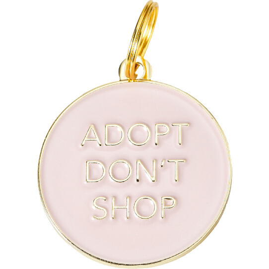 Adopt Don't Shop Pet ID Tag, Pink